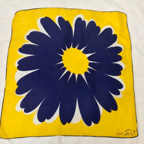 Vintage Leroi France Silk Scarf - Picture 1 of 3